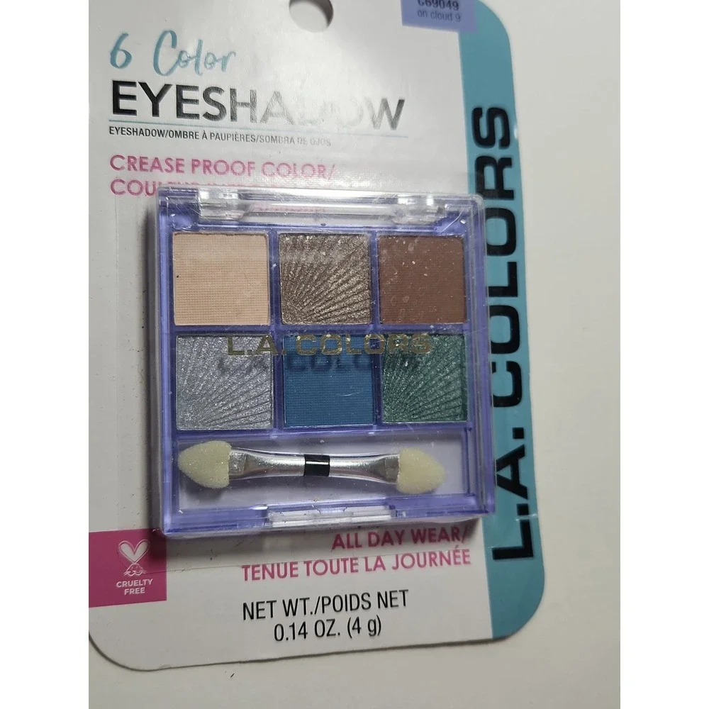 L.A. Colors 6 Color Eyeshadow Palette On Cloud 9 ( NEW)